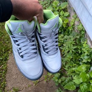 Retro Jordan 5 , green bean